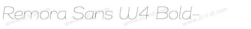 Remora Sans W4 Bold字体转换